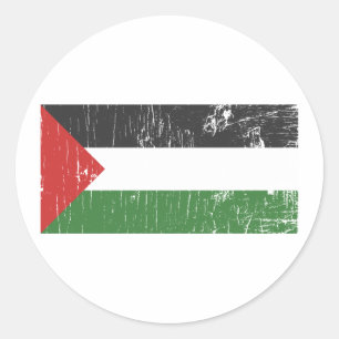 Palestinsk fästare runt klistermärke