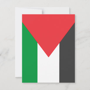 Palestinsk flagg Fri Palestina anpassad Anteckningskort