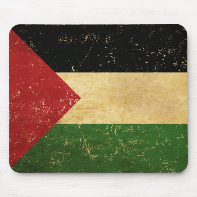 Palestinsk Flagga Vintage Grunge Musmatta (Framsidan)