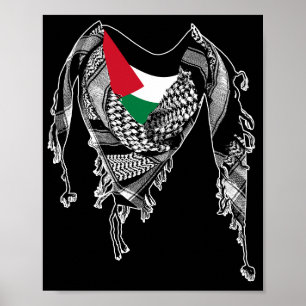 Palestinsk halsduk, Palestina-flagga Poster