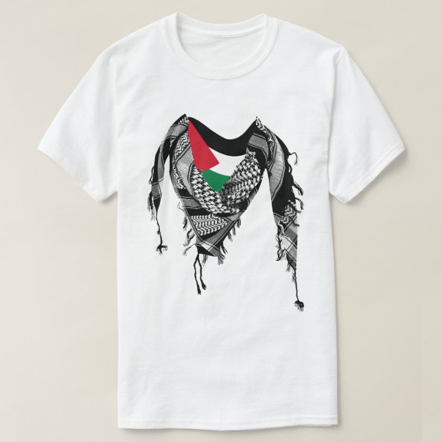 Palestinsk halsduk, Palestina-flagga T Shirt (Design framsida)