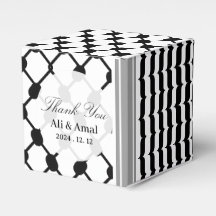 Palestinsk Hatta Keffiyeh Tack Wedding Favor