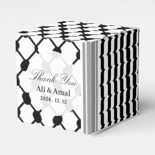 Palestinsk Hatta Keffiyeh Tack Wedding Favor Presentaskar