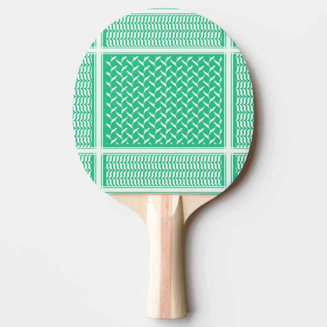 palestinsk kuffiya Grön Gradient Pingisracket (Framsidan)