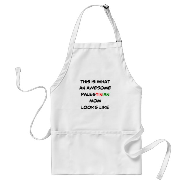 palestinsk mamma, fantastisk förkläde (Framsidan)