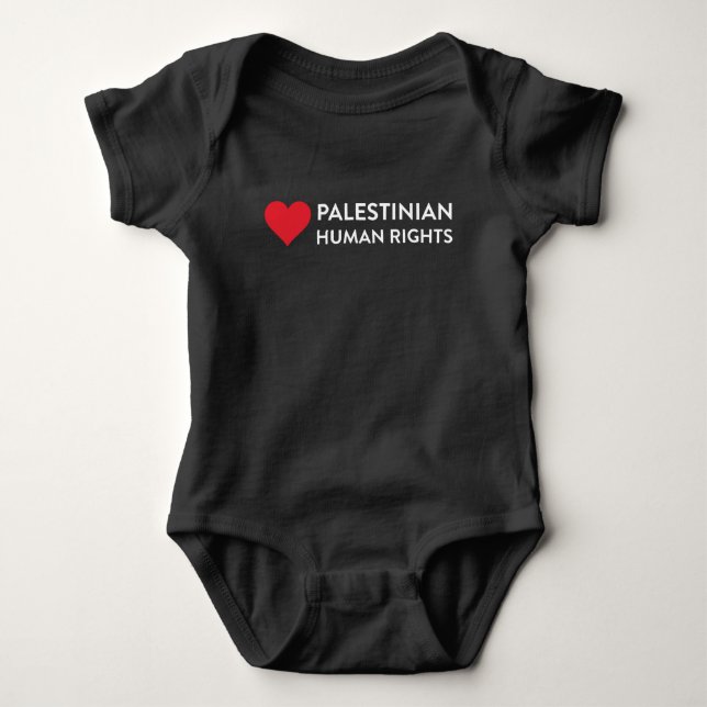 Palestinsk mänsklig rättighetbaby en bietBodysuit T-shirt (Framsida)