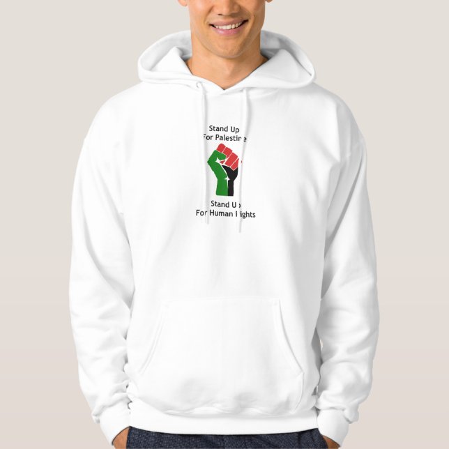 Palestinsk mänsklig rättighettröja hoodie (Framsida)