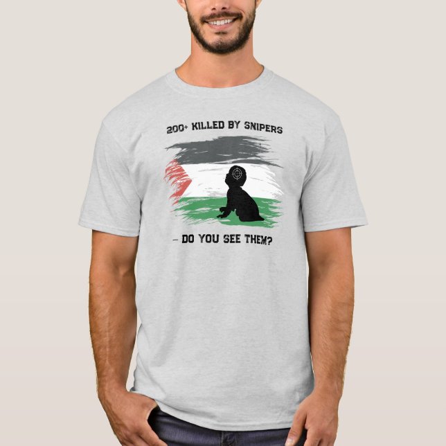 Palestinsk motståndskraft & solidaritet herrtröja t shirt (Framsida)