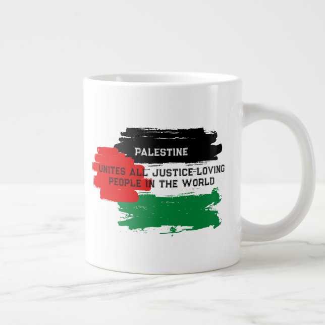 Palestinsk motståndskraft & solidaritet Jumbo-mugg Jumbo Mugg (Höger)