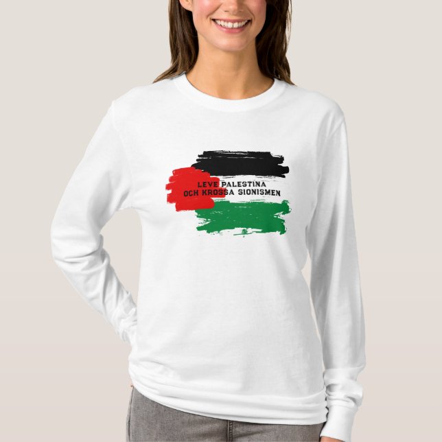 Palestinsk motståndskraft & solidaritet T-shirt (Framsida)