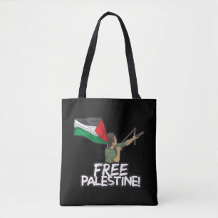 Palestinsk motståndsman pojke-flagga palestinier f tygkasse