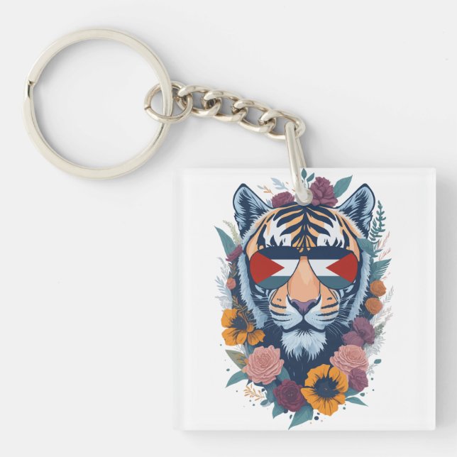 Palestinsk tiger - Palestinska FLAGGA (Framsidan)