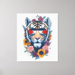 Palestinsk tiger - Palestinska FLAGGA Canvastryck