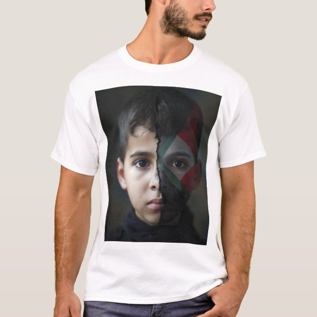 Palestinska Ansikte T Shirt (Framsida)