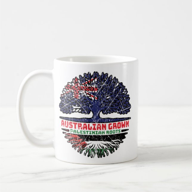 Palestinska australiska Australien Träd Kaffemugg (Vänster)