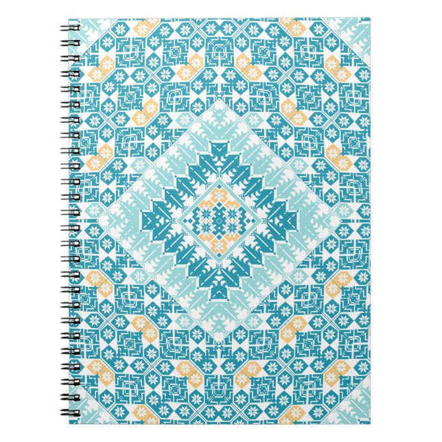 Palestinska broderier mönster tryckt design anteckningsbok (Framsidan)