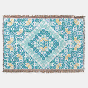 Palestinska broderier mönster tryckt design filt