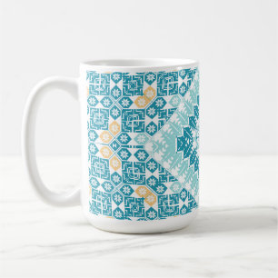 Palestinska broderier mönster tryckt design kaffemugg