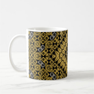 Palestinska broderier mönster tryckt design kaffemugg