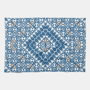 Palestinska broderier mönster tryckt design kökshandduk