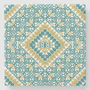Palestinska broderier mönster tryckt design stenunderlägg