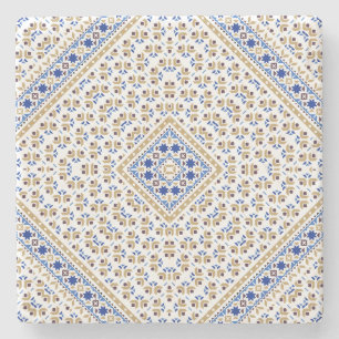 Palestinska broderier mönster tryckt design stenunderlägg
