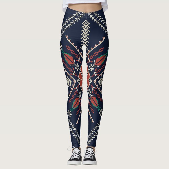 Palestinska broderier: Traditionell utformning av  Leggings (Framsida)