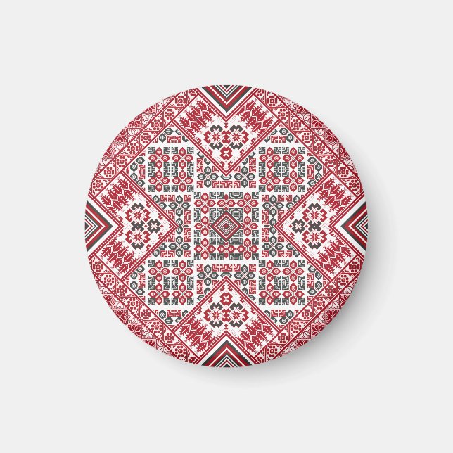 Palestinska broderimönster magnet (Framsidan)