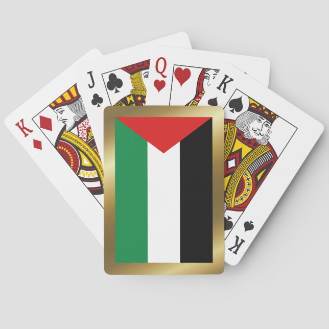 Palestinska Flagga betalkort Casinokort (Baksidan)