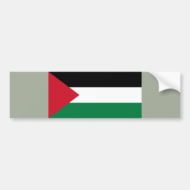 Palestinska Flagga Bildekal (Framsidan)