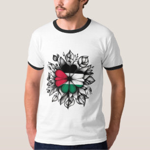 Palestinska Flagga blomma, Palestina, blommor T Shirt