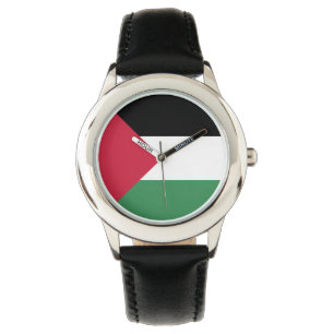 Palestinska Flagga Emblem Armbandsur