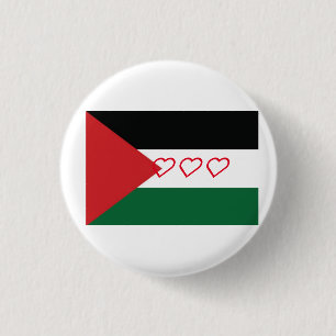 Palestinska flagga emblem knapp
