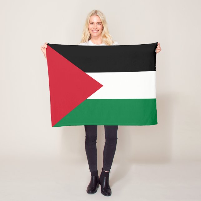 Palestinska Flagga Fleecefilt (På plats)