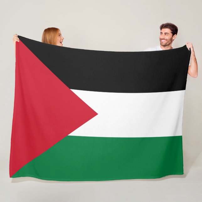 Palestinska Flagga Fleecefilt (På plats)
