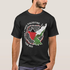 Palestinska Flagga för Frihetsarabiska Kufiya Hatt T Shirt