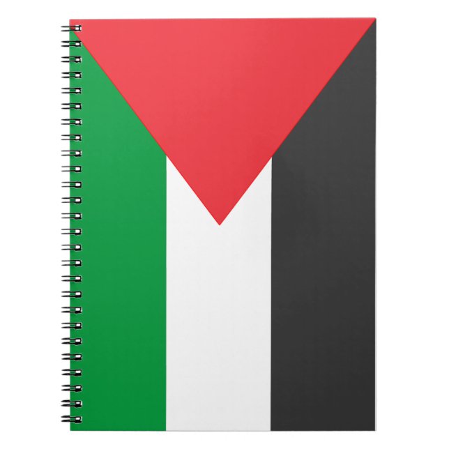 Palestinska flagga Free Palestine anpassat Anteckningsbok (Framsidan)