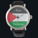 Palestinska flagga Free Palestine anpassat Armbandsur<br><div class="desc">Palestinska flagga Free Palestine anpassat</div>