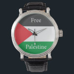 Palestinska flagga Free Palestine anpassat Armbandsur<br><div class="desc">Palestinska flagga Free Palestine anpassat</div>