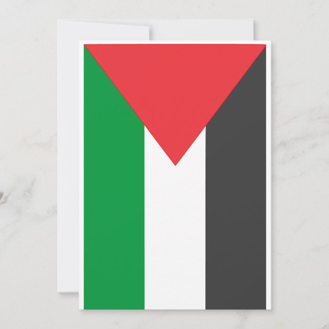 Palestinska flagga Free Palestine anpassat Inbjudningar (Framsida)