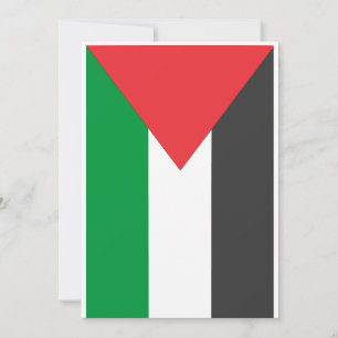 Palestinska flagga Free Palestine anpassat Inbjudningar