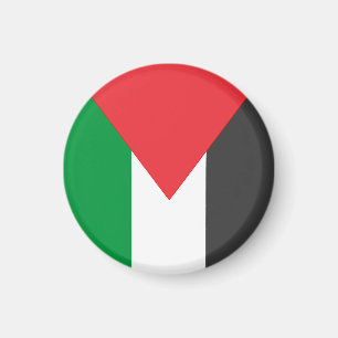 Palestinska flagga Free Palestine anpassat Magnet