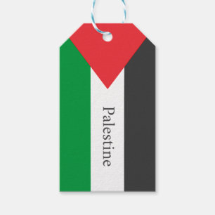 Palestinska flagga Free Palestine anpassat Presentetikett