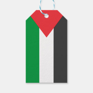 Palestinska flagga Free Palestine anpassat Presentetikett