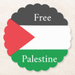Palestinska flagga Free Palestine anpassat Underlägg Papper<br><div class="desc">Palestinska flagga Free Palestine anpassat</div>