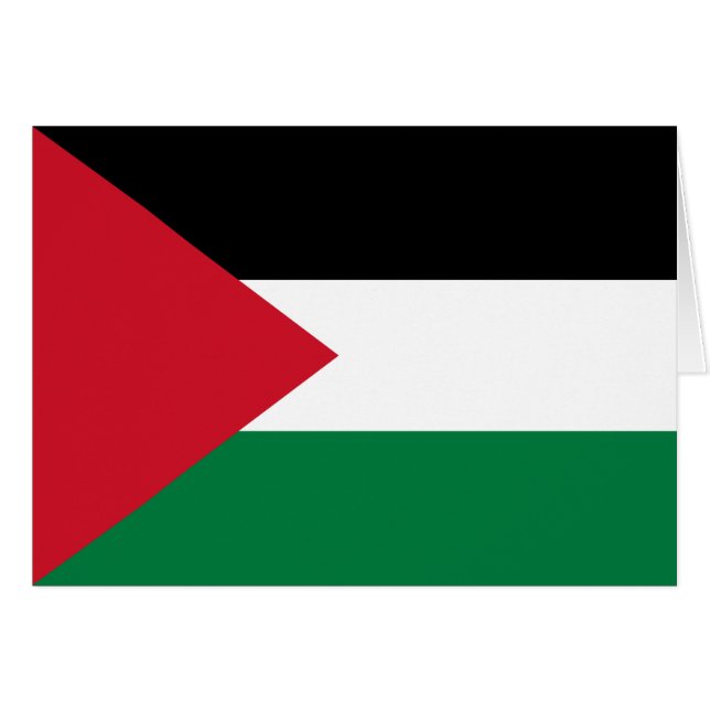 Palestinska Flagga Hälsningskort (Framsidan Horizontal)