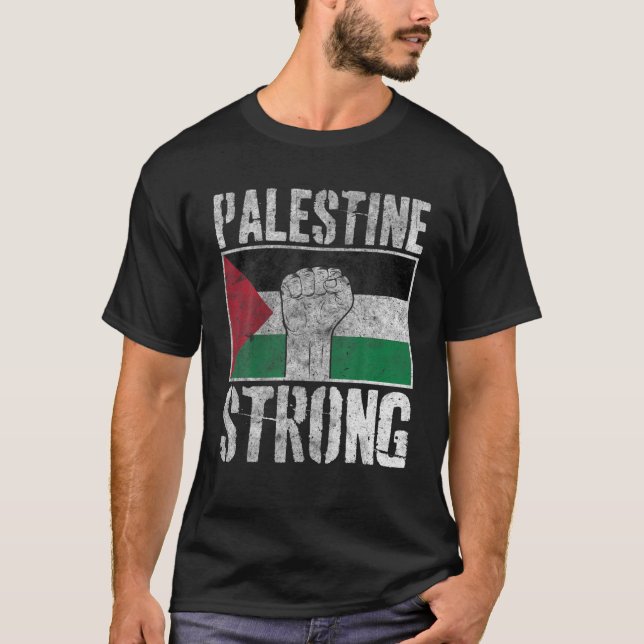 Palestinska Flagga i Gaza T Shirt (Framsida)
