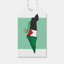 Palestinska flagga i karta, besök Palestina
