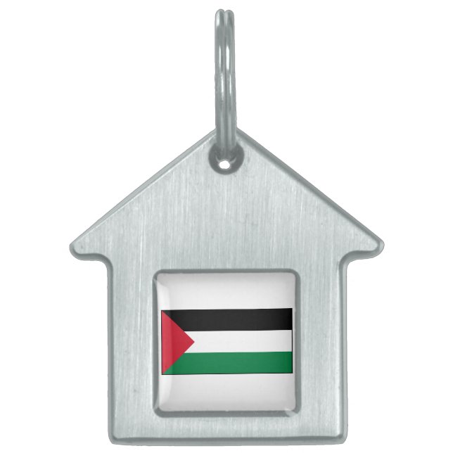 Palestinska Flagga ID-bricka Husdjur (Framsidan)