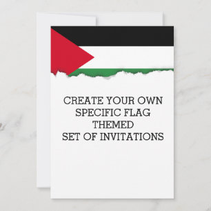 Palestinska Flagga Inbjudningar
